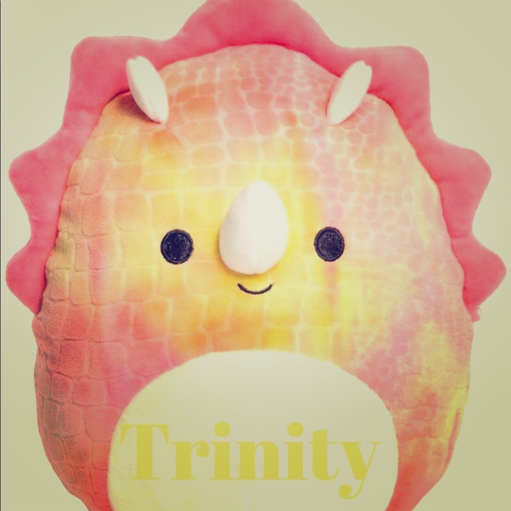 Squishmallow trinity triceratops